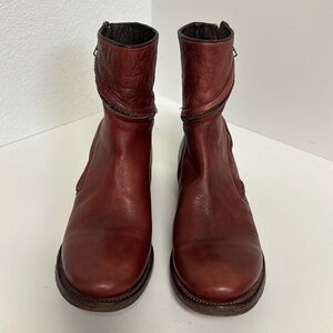 Faryl Robin by Free People Leather Essential Zipper Ankle Bootie